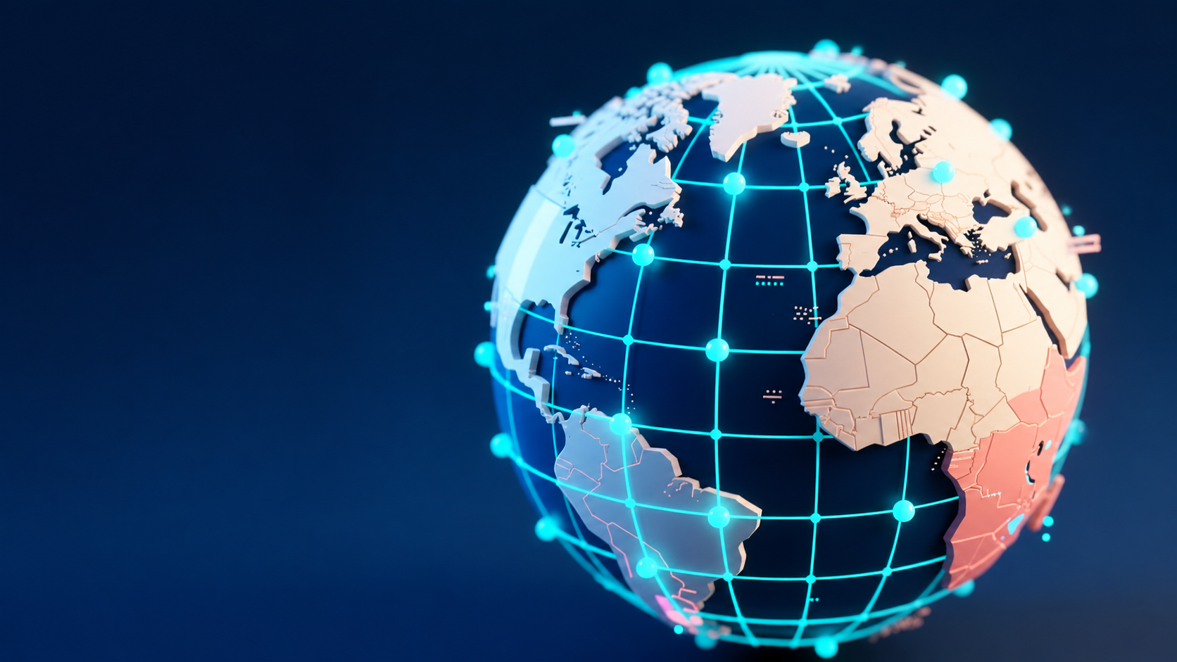 Mappamondo completo, simbolo dello sviluppo internazionale di ParkPizz